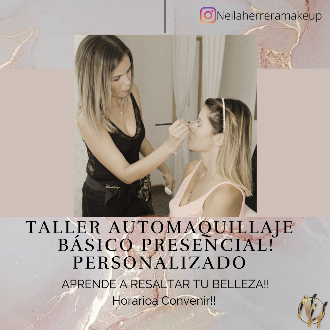 CURSO AUTOMAQUILLAJE PERSONALIZADO (este es el precio es para reservar con seña de la mitad del precio )