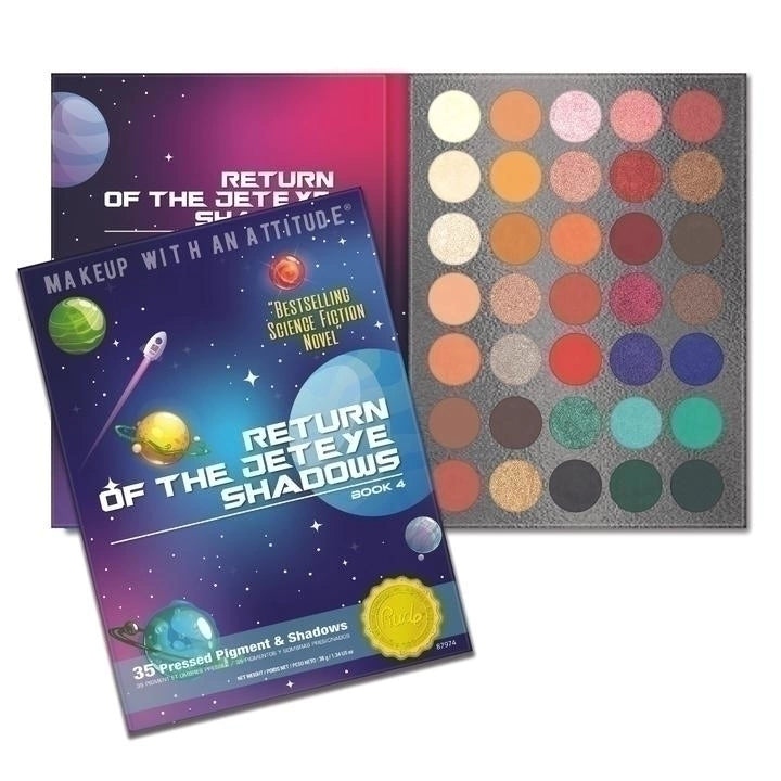 PALETA SOMBRAS RUDE COSMETICS. Return of the Jet Eyeshadow - Book 4