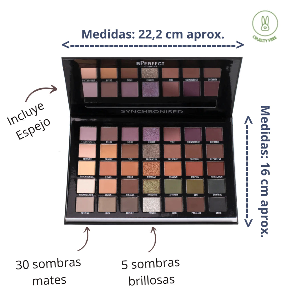 PALETA DE SOMBRAS BPERFECT. Synchronised